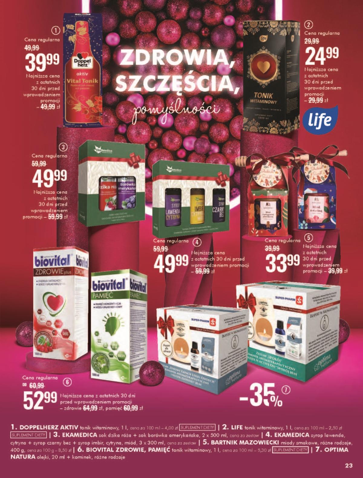Gazetka promocyjna Superpharm str. 23