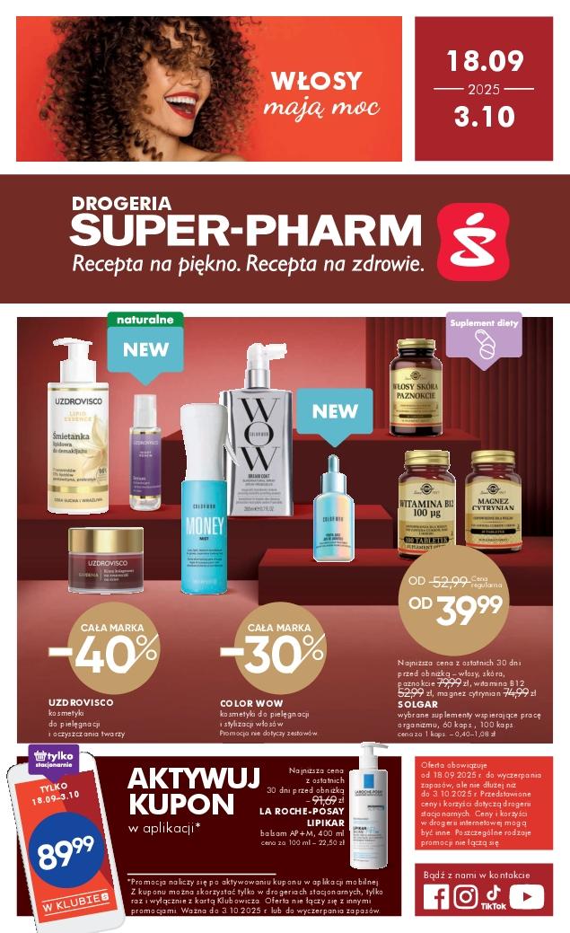 Gazetka promocyjna Superpharm str. 1