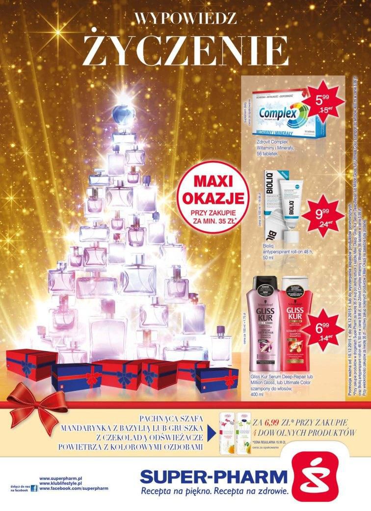 Gazetka promocyjna Superpharm str. 1