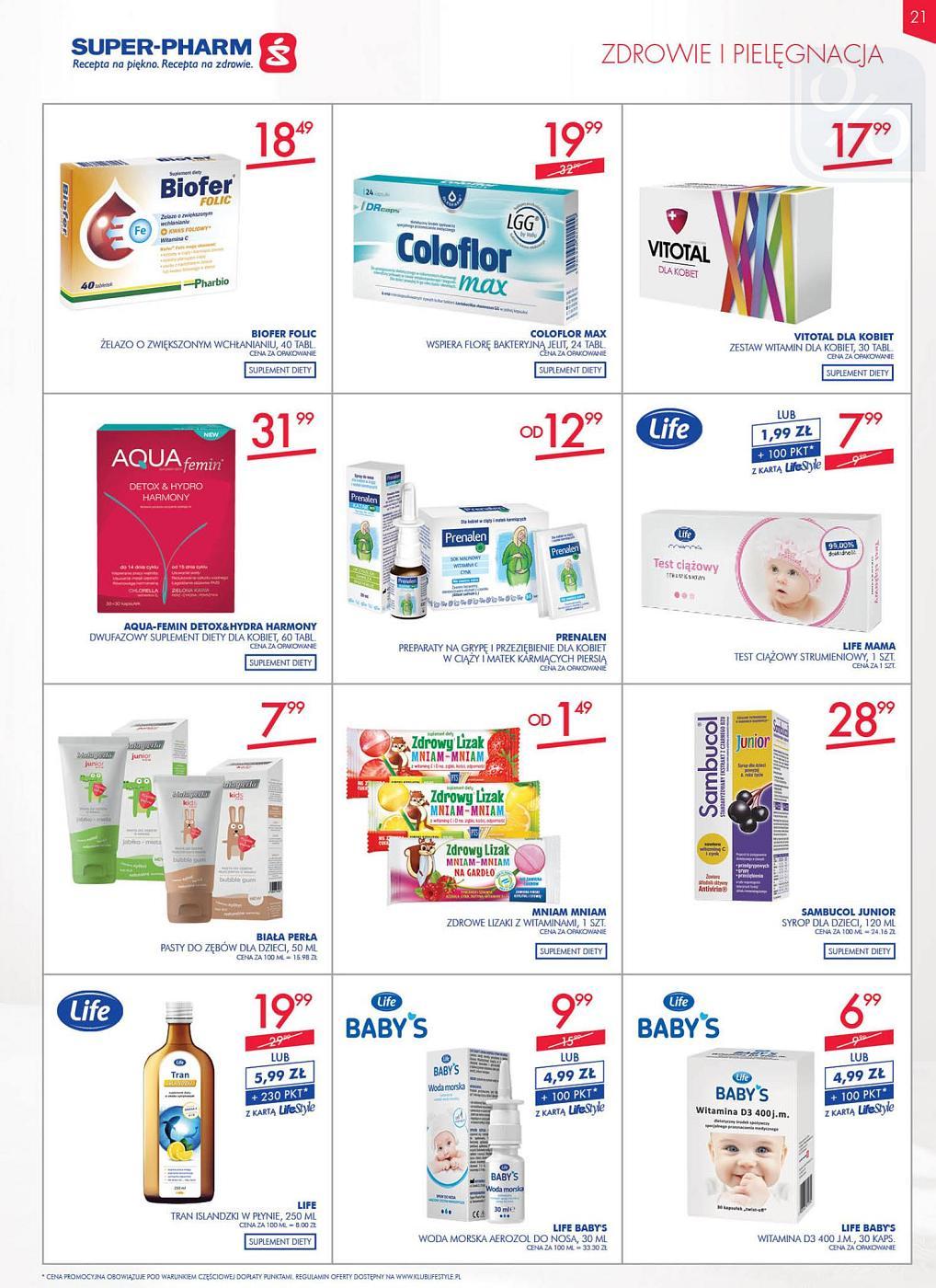 Gazetka promocyjna Superpharm str. 21