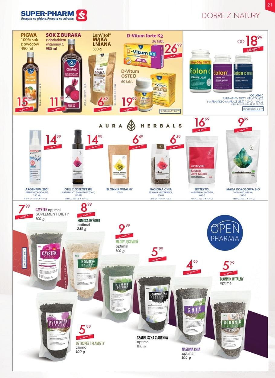 Gazetka promocyjna Superpharm str. 21