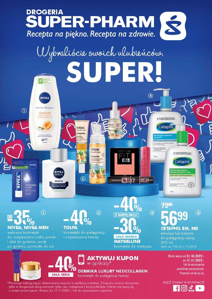 Gazetka promocyjna Superpharm str. 1