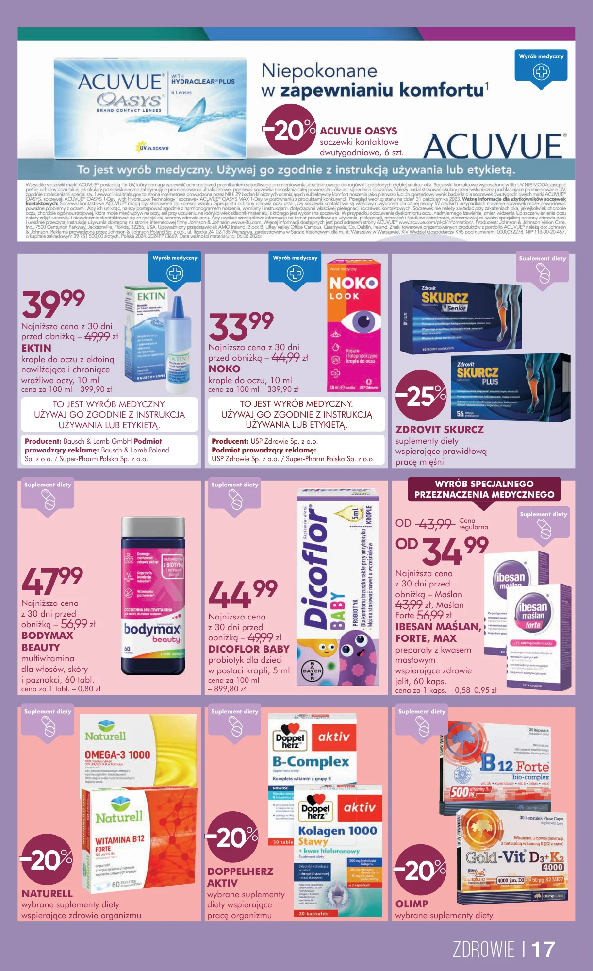 Gazetka promocyjna Superpharm str. 17