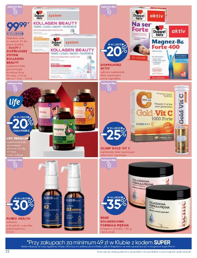 Gazetka promocyjna Superpharm str. 22