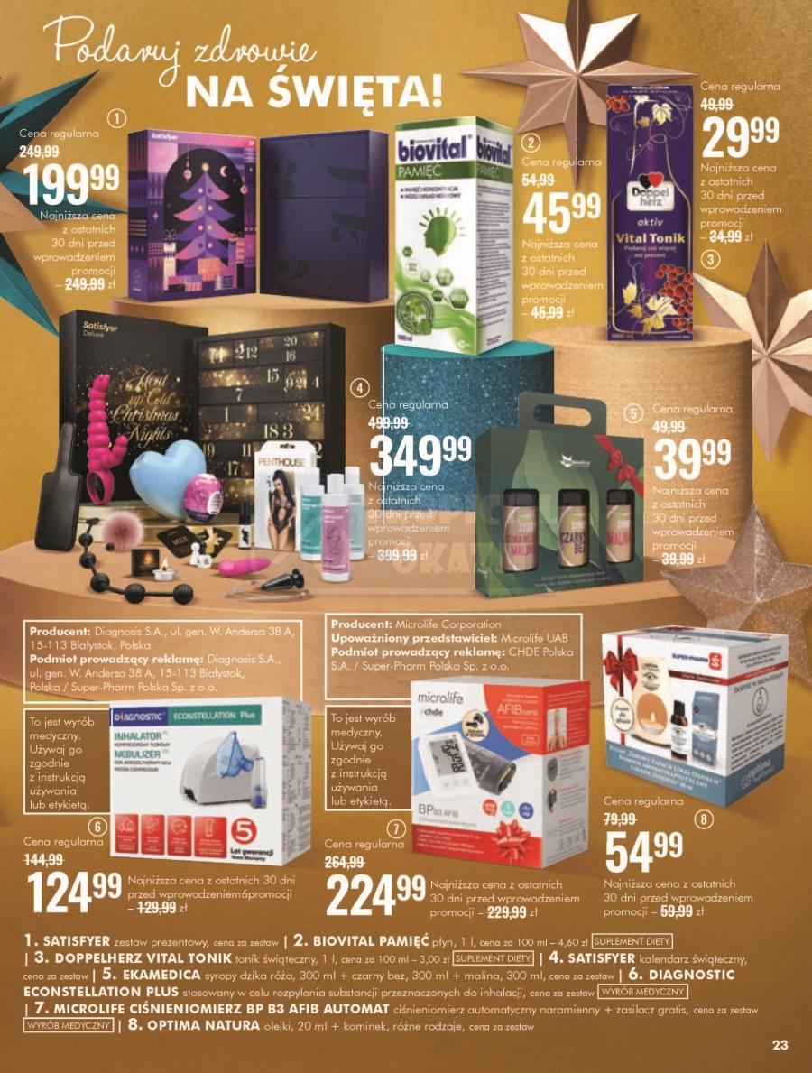 Gazetka promocyjna Superpharm str. 23